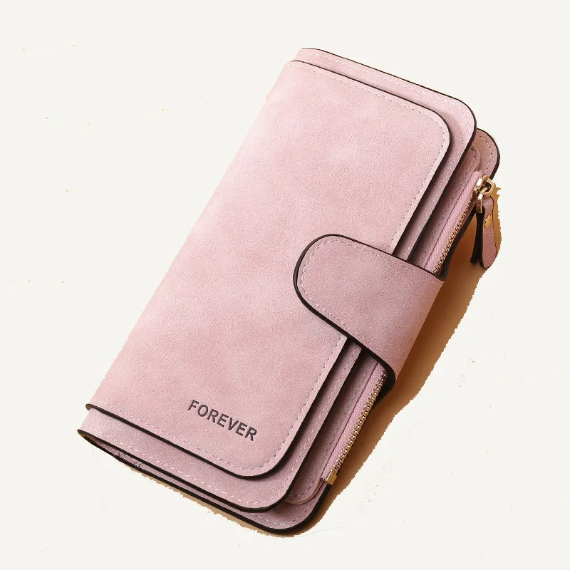 Cute Large Capacity Wallet with Zipper Pocket, Bifold PU Leather Phone Card Holder Organizer Long wallet purse for Women girls