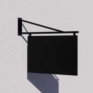 Support d'affichage de signe double face d'<span class=keywords><strong>exposition</strong></span> en métal publicitaire mural - Product Image 1