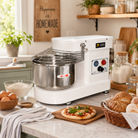 Beste aanrechtmodel 3kg bloem deeg spiraalmixer 7 liter met vaste kom kettingaangedreven krachtige bakkers kneedmachine pizzabodem te koop
