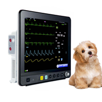 Moniteur vétérinaire multiparamètres portable VE15 - EtCO2, SpO2, NIBP, Respiration, ECG, Température, PR - Moniteur vétérinaire pour animaux de compagnie