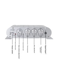 Amplificateur audio numérique Hi-Fi professionnel 2.1 canaux 20WX2+40W 12V avec circuit imprimé en alliage d'aluminium 4-8