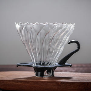 Hot Selling V Shape Glass <b>Coffee</b> <b>Filter</b> Cup for 1-2 People Transparent - Product Image 5