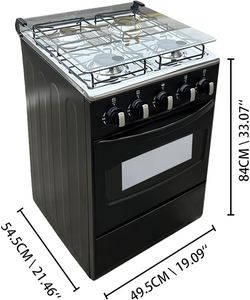 Factory Wholesale Freestanding Electric Convection Gas <b>Stove</b> 4 Burners with Oven Stainless Steel Kitchen Appliance - Product Image 2