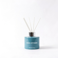 Diffuseur de parfum en verre opaque de 140 ml, parfum personnalisé, marque privée, ensemble d'aromathérapie pour hôtel, bureau, décoration de la maison