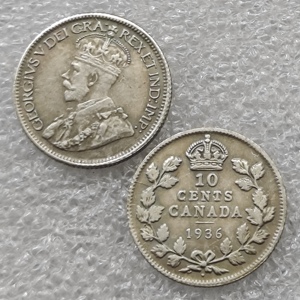 1875,1889,1893,1884 Canada 10 cent antieke stijl herdenkingsmunten, geschenken, woondecoratie - Product Image 4