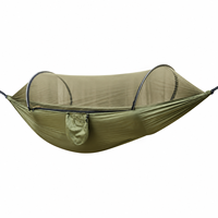 Hamac de camping avec moustiquaire, portable, pour 1-2 personnes, idéal pour la randonnée, le camping, le jardin, la plage et les pique-niques