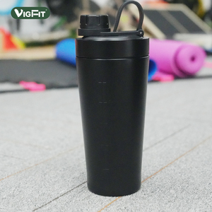 Bouteille de sport isotherme en acier inoxydable pour protéines en poudre, shaker de gym, mixeur nutritionnel - Product Image 2
