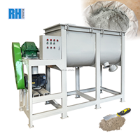 Mélangeur à ruban horizontal en acier au carbone pour poudre, capacité 500 kg - 1000 kg, pour ciment et béton