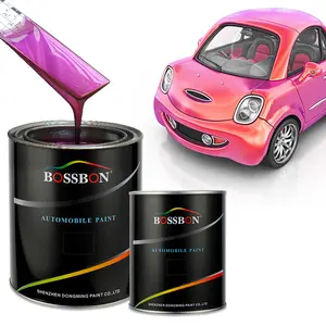 Four Colors Changing Chameleon Metallic Paint For Auto Refit Automotive Coating Spray Mixing System