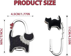 Gancho Plegable para Bolso con Diseño <span class=keywords><strong>de</strong></span> Mariposa, Soporte Metálico Portátil para Colgar <span class=keywords><strong>en</strong></span> Mesa, MOQ Bajo, Envío Rápido RTS - Product Image 2