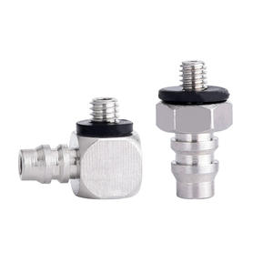 Connecteur de tuyau pneumatique à connexion rapide M5 M3 M6, droit, coudé, ventouse, pince de fixation, style tête de pagode - Product Image 3