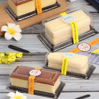 Boîtes à gâteaux en plastique transparentes personnalisées Yuxuan pour bonbons, pâtisseries, tiramisu, emballages de gâteaux en rouleaux