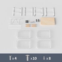 Chariot de rangement pour légumes à roulettes avec paniers extractibles, organisateur de fruits et légumes à 4 niveaux pour cuisine, chariot avec plateau en bois et roues