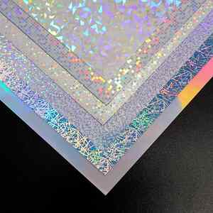 Vinilo Autoadhesivo Holográfico Imprimible con Tinta FX, Hoja de Papel Adhesivo Holográfico A4 con Respaldo de Plástico PET para Impresora de Inyección de Tinta - Product Image 2