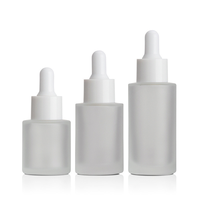 Offre Spéciale 5ml 10ml 15ml 30ml 50ml 100ml bouteilles de sérum liquide vides flacon compte-gouttes en verre d'huile essentielle noir mat