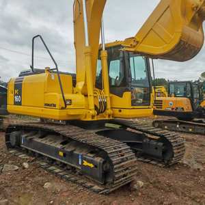 Excavadora KOMATSU PC 160 usada, capacidad de 16 toneladas, excelente estado, precio barato, maquinaria de segunda mano, engranaje de caja de cambios de motor - Product Image 3