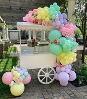 Carrito de Bar con Ruedas de Carruaje de Cenicienta de Gran Venta Exhibidor de Carro de Dulces para Decoración de Eventos y Fiestas de Bodas
