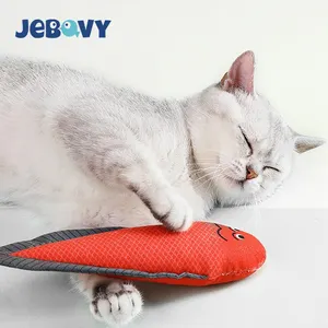 Özel balık tasarım dolu karikatür fareler kedi diş çıkarma çiğnemek oyuncak Bite dayanıklı catcats oyuncak kediler için