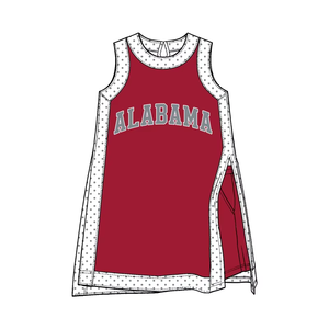 Robe de sport sans manches personnalisée pour filles avec logo d'équipe scolaire imprimé et short, tenue respirante pour les jours de match - Product Image 3