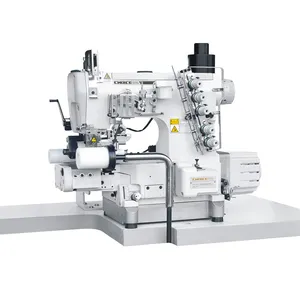 Computer gesteuerte Interlock-Nähmaschine Zylinder bett Rechts schneider mit hinterem Abzieher GC664-33AC/EUT/FT/RP