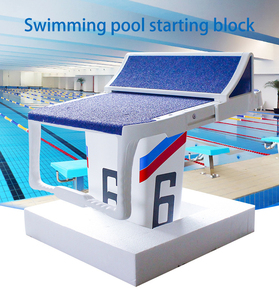 Bloc de départ de natation de compétition HUAXI, surface antidérapante, angle personnalisé, construction résistante aux intempéries - Product Image 4