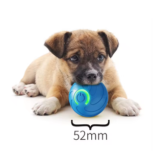 Pelota Vibrante Automática con Movimiento, TPR Ecológica, Juguete Masticable Duradero para Perros, Interactivo con Sonido, Recargable por USB, Diseño de Dibujos Animados - Product Image 1