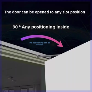 Cierrapuertas Hidráulico Superior de Aleación de Aluminio de 90 Grados, Accesorios para Puertas y Ventanas - Product Image 4