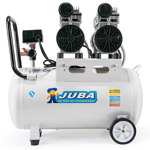 Compresseur d'air Juba Hurricane 800WX2, 2 cylindres, sans huile, silencieux, type piston, pour la fabrication - Product Image 4