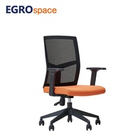Chaise de bureau ergonomique en maille EGROspace pour réunions, conférences, visiteurs, personnel et formation, avec roulettes