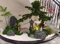 Arbre de pin artificiel Tronc en fibre de verre hautement imité avec feuillage en plastique