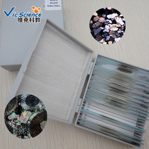 Recommended for teaching: Layered gypsum rock grinding sections; Rock grinding sections; Geological teaching and research glass - Product Image 4