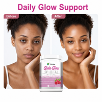 Poudre de beauté Gluta Glow pour un éclat quotidien de la peau, soin hydratant, fabrication OEM ODM, étiquette privée, approvisionnement en gros