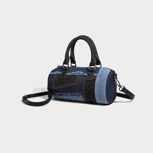 New Ladies Shoulder Bags Fashion <b>Quilted</b> Crossbody Bag Jean Denim Bag Handbag for Women - Product Image 3