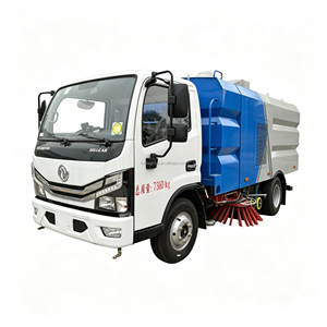 Camion balayeuse compacte DFAC 4x2 pour voirie, aspirateur de poussière routier avec pulvérisation d'eau, à vendre - Product Image 1