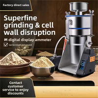 Broyeur Électrique Ultra-Fin Haute Vitesse pour Produits Secs et Légumineuses, Bol Vibrant en Acier Inoxydable, Capacité 2500g, Puissance 2kW, pour la Transformation Alimentaire