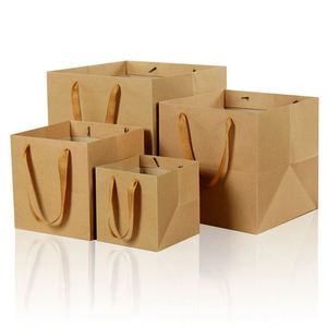 Bolsas de Compra de Papel Kraft Ecológicas Impresas Personalizadas de Alta Calidad con su Propio Logotipo para Empacar Ropa - Product Image 3