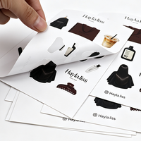 Etiquetas Adhesivas Personalizadas con Logotipo Impermeable, Impresión de Etiquetas de Marca, Vinilo PVC Autoadhesivo, Hojas de Etiquetas Personalizadas con Corte Kiss Cut