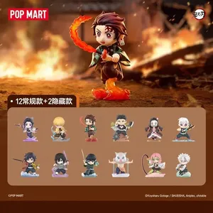 POPMART <span class=keywords><strong>Demon</strong></span> <span class=keywords><strong>Slayer</strong></span> <span class=keywords><strong>Kimetsu</strong></span> <span class=keywords><strong>No</strong></span> <span class=keywords><strong>Yaiba</strong></span> Battle Series Blind Box - Giocattoli Originali, Mystery Box, Borsa a Sorpresa, Statuetta <span class=keywords><strong>Anime</strong></span>, Ornamento - Product Image 2