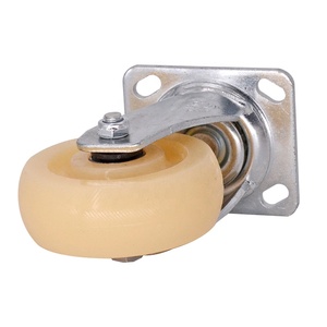 Ruedas Giratorias de Nylon Resistentes <span class=keywords><strong>al</strong></span> Desgaste de 3, 4 y 5 Pulgadas, Ruedas de Servicio Mediano con Recubrimiento de Zinc para Muebles - Product Image 3