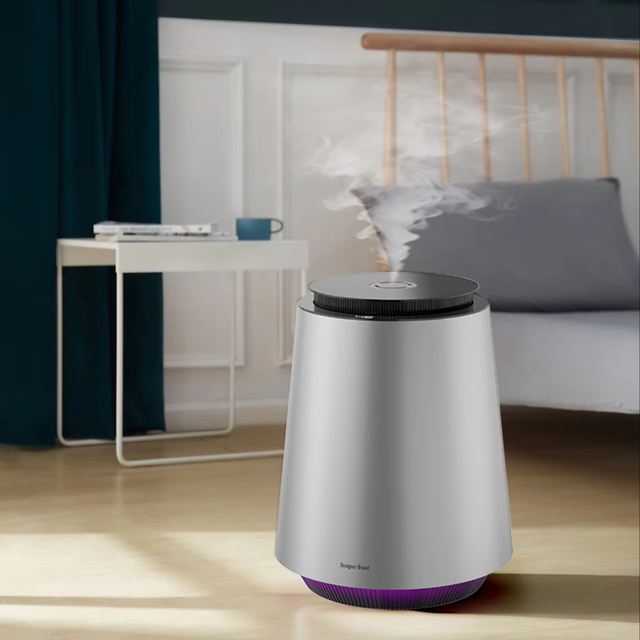 High Temperature Sterilization Smart Aluminum Alloy Metal 13L Floor Standing Electric Ultrasonic Air Humidifier