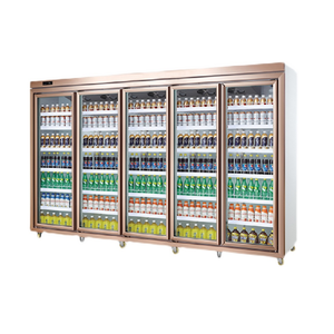 Refrigerador vertical de tres puertas, equipo de refrigeración rápida, ahorro de energía, supermercado, tienda de conveniencia, congelador - Product Image 2