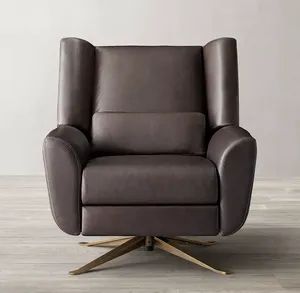 Nouvelle arrivée : fauteuil de bureau pivotant et inclinable en cuir Luke, mobilier d'intérieur populaire - Product Image 3