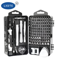 LXD – Kit d'outils de précision multifonctionnel 115-en-1 pour réparation de téléphones portables, tournevis et embouts – Vente chaude transfrontalière