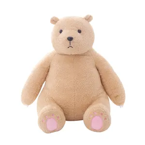 Urso de pelúcia kawaii, brinquedos de pelúcia, tecido confortável e respirável, sem deformação, cheio de animais dos desenhos animados, presente