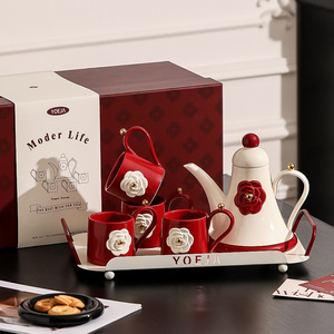 French Style Ceramic <b>Tea</b> <b>Set</b> with Teapot Elegant Butterfly Porcelain <b>Tea</b> <b>Set</b> Beautiful <b>Tea</b> <b>Gift</b> <b>Set</b> for Wedding - Product Image 6