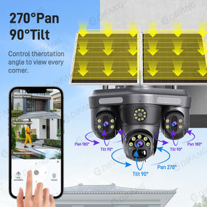 户外 1080P IP67 防水安全摄像头 15MP 运动检测 PTZ 监控 太阳能电池板 4G SIM 卡 WiFi 双向音频 - Product Image 4