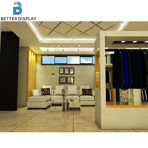Decoración <span class=keywords><strong>de</strong></span> tienda <span class=keywords><strong>de</strong></span> ropa para hombres, exhibición <span class=keywords><strong>de</strong></span> mesas anidadas para ropa, diseño <span class=keywords><strong>de</strong></span> mostrador <span class=keywords><strong>de</strong></span> tienda <span class=keywords><strong>de</strong></span> sastrería - Product Image 2