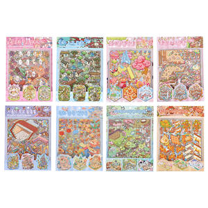 12 feuilles par paquet créatif 3d stéréoscopique grands autocollants Collection Miniature scène paysage autocollants - Product Image 5