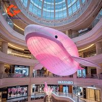 Modèles de dauphins gonflables LED personnalisés, décoration d'événements, dauphins gonflables suspendus pour les festivals d'art
