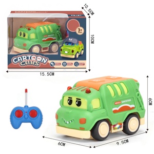 Dwi phim hoạt hình dễ thương xe buýt trường học mini RC Xe đồ chơi hồng ngoại 27Hz Mô hình xe đồ chơi cho trẻ em đáng yêu điều khiển từ xa đua Xe Quà Tặng xe - Product Image 5